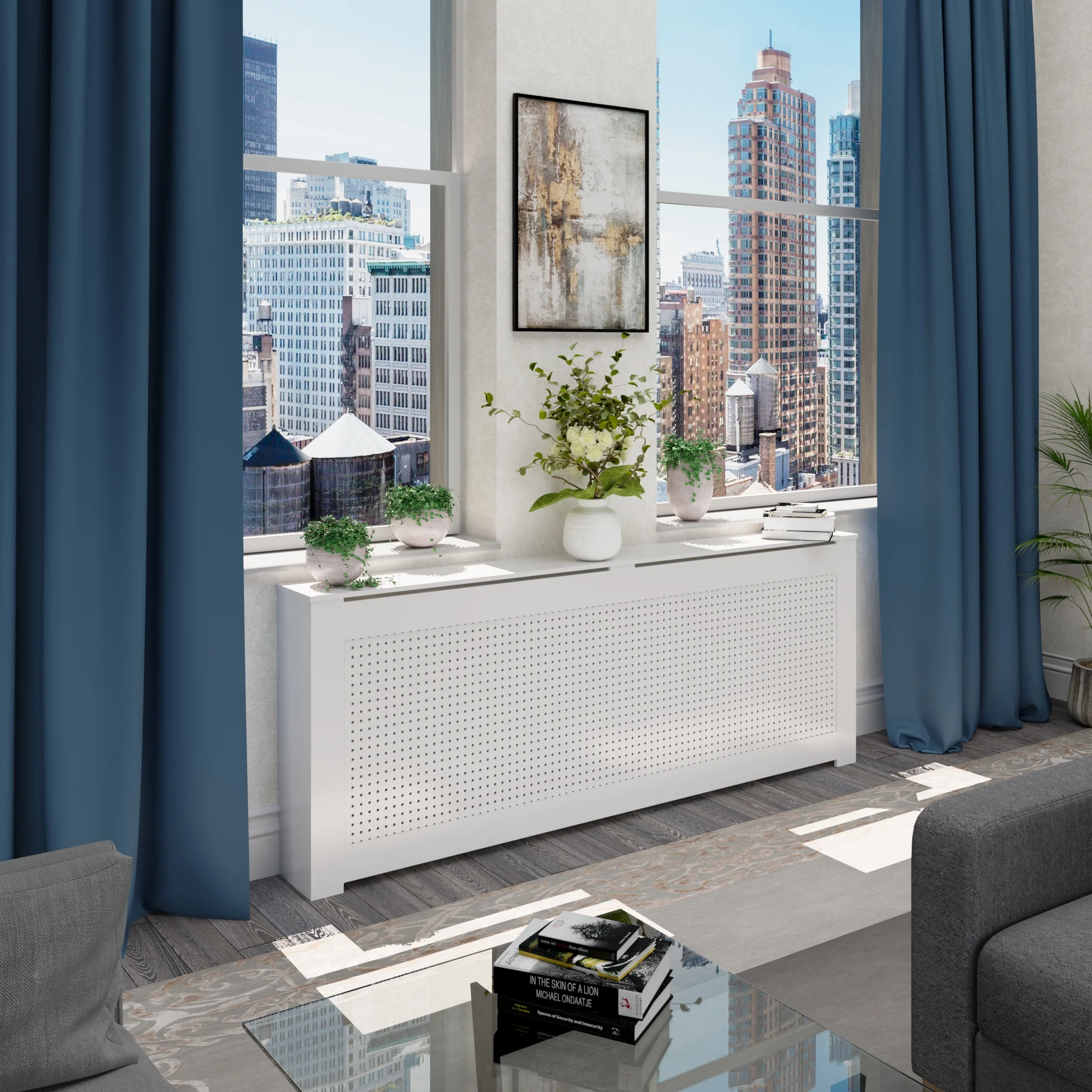 Custom Radiator Covers Made in NYC - ALEXIA Radiator Cabinet - Image 6