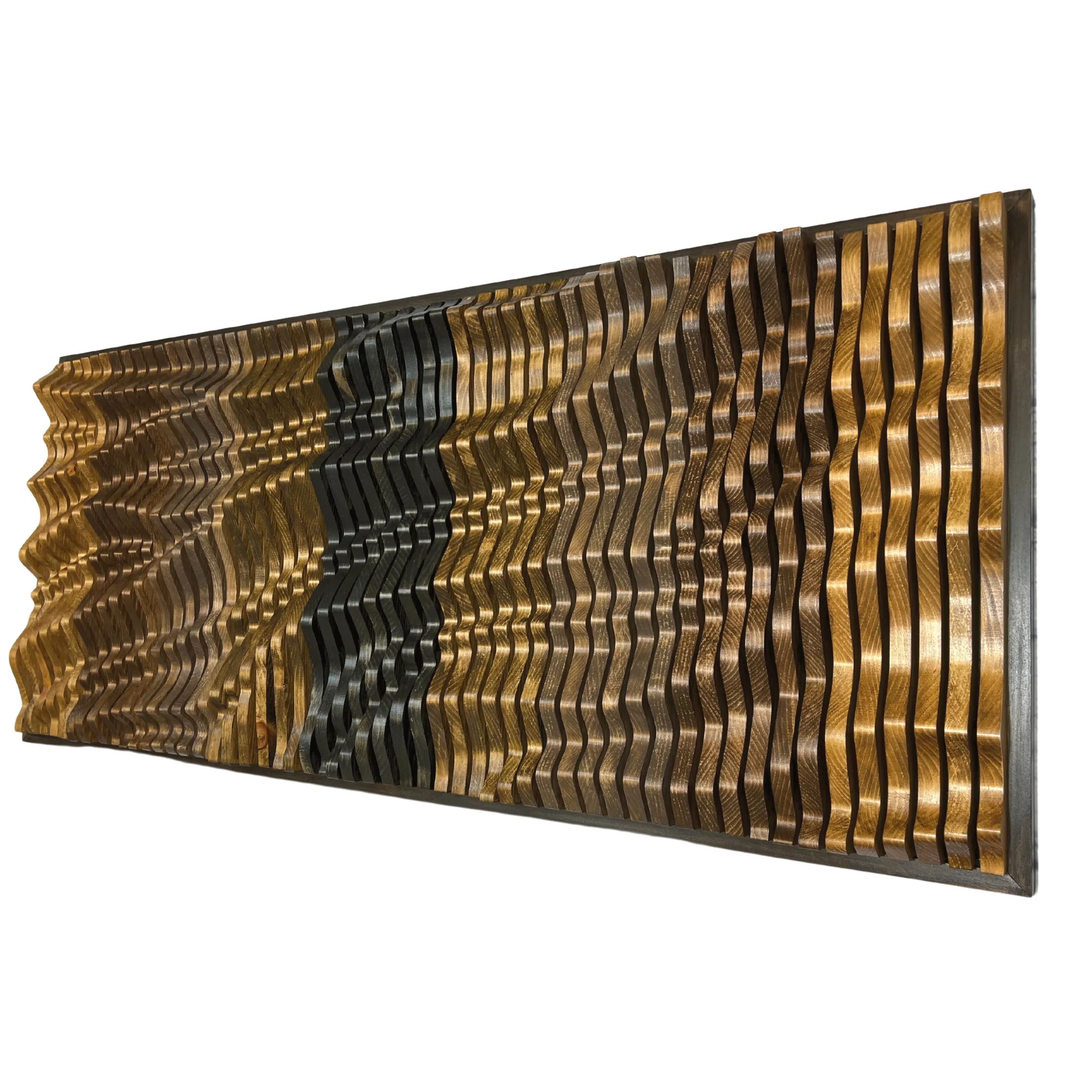 AMARETTO Parametric Art Wood Wall Decor – 100% Solid Wood - Image 3