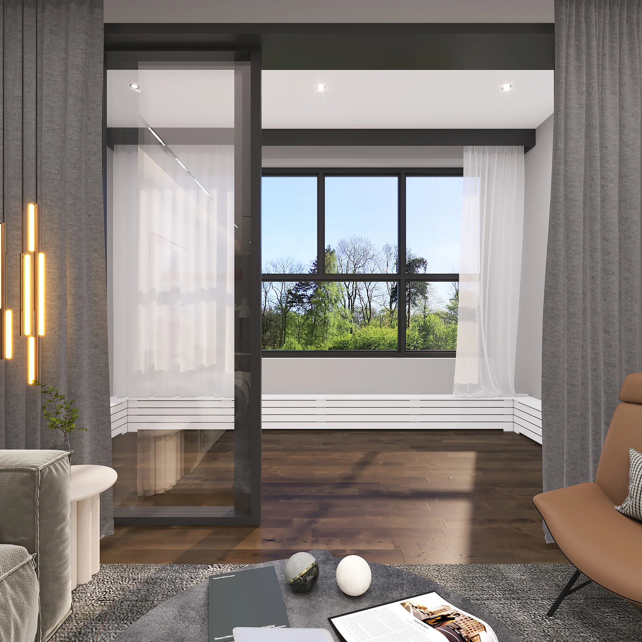 Custom White Baseboard Radiator Cover Cabinet for NYC Spaces - Image 4