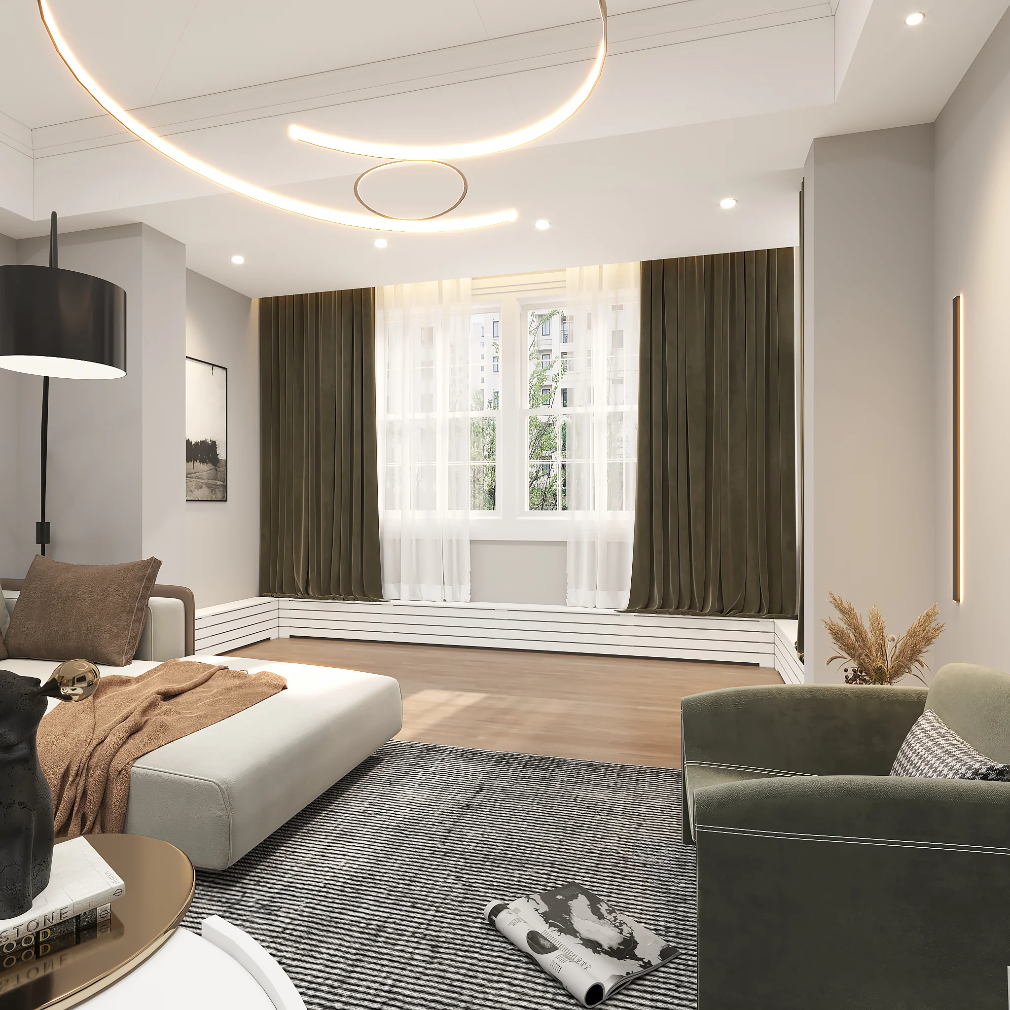 Custom White Baseboard Radiator Cover Cabinet for NYC Spaces - Image 6