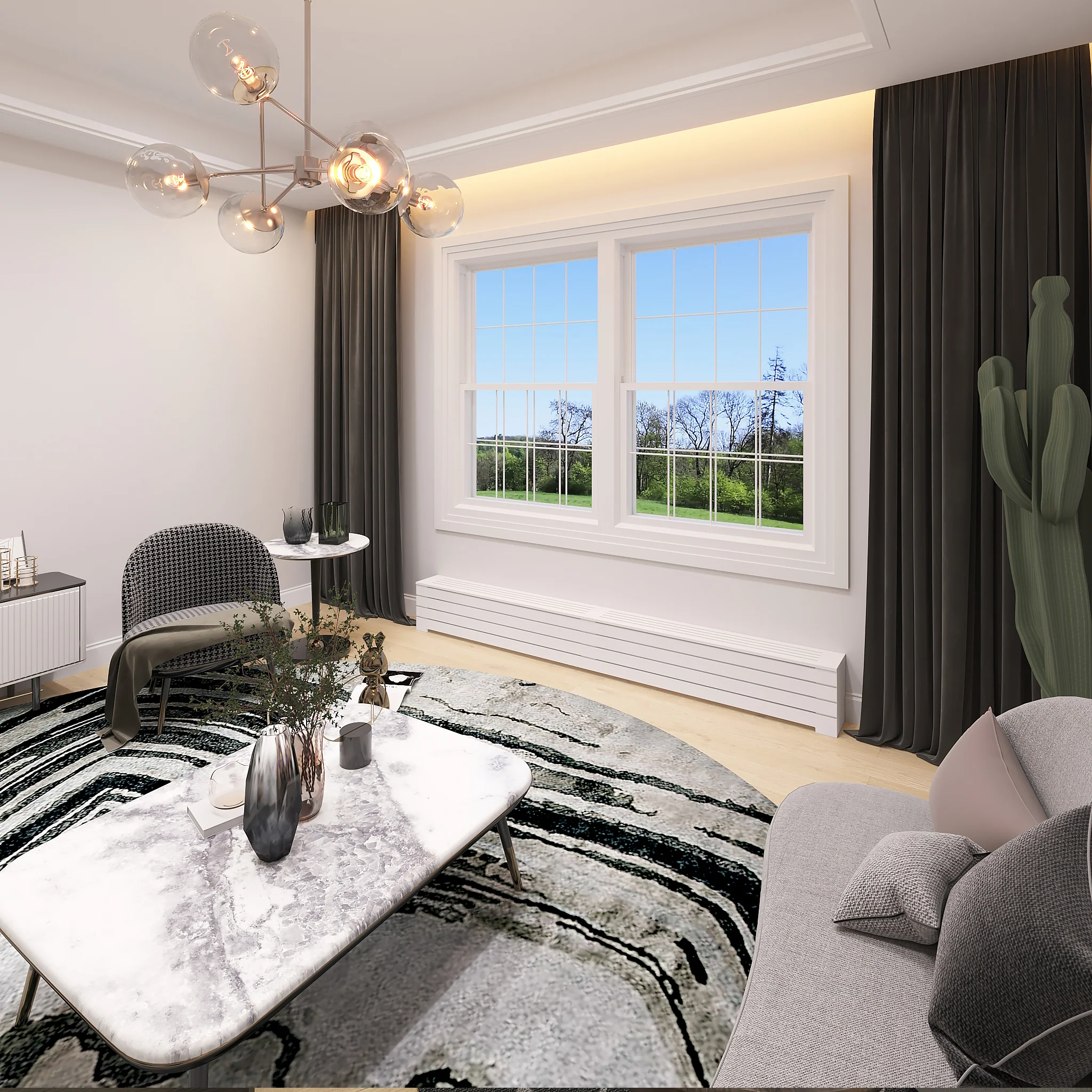 Custom White Baseboard Radiator Cover Cabinet for NYC Spaces - Image 8