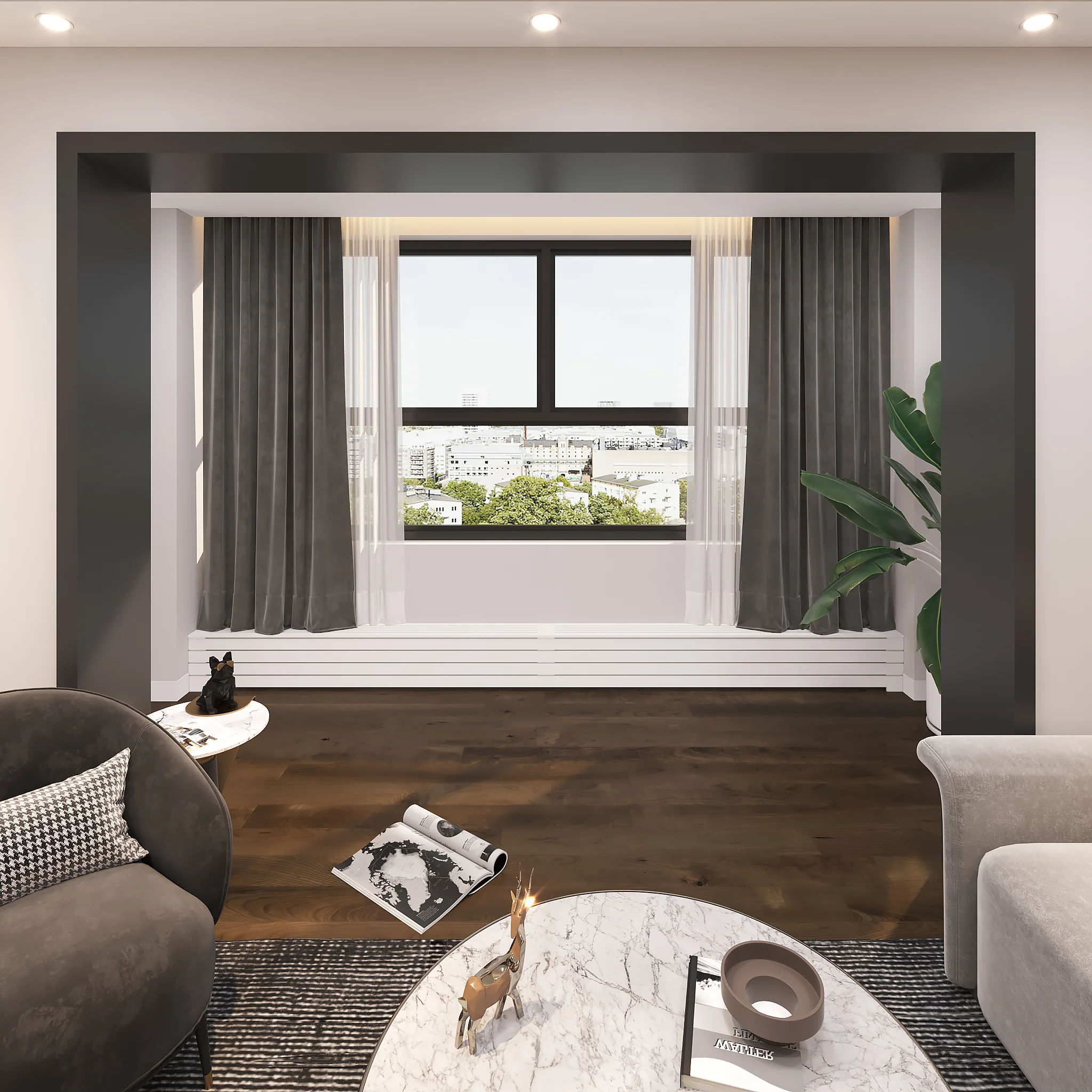 Custom White Baseboard Radiator Cover Cabinet for NYC Spaces - Image 9