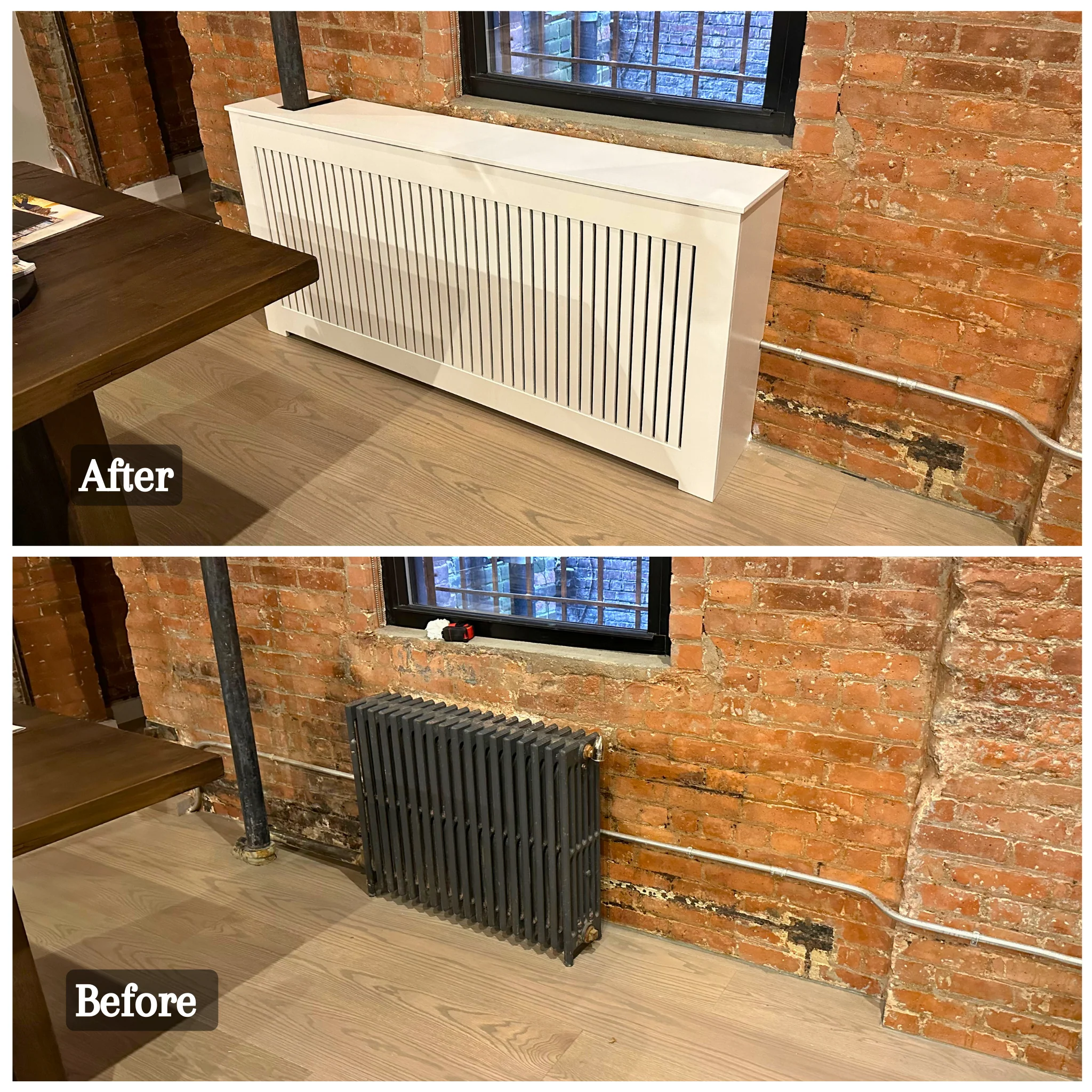 Custom White Radiator Cover NYC - STELLA Modern Heat Cabinet - Image 13