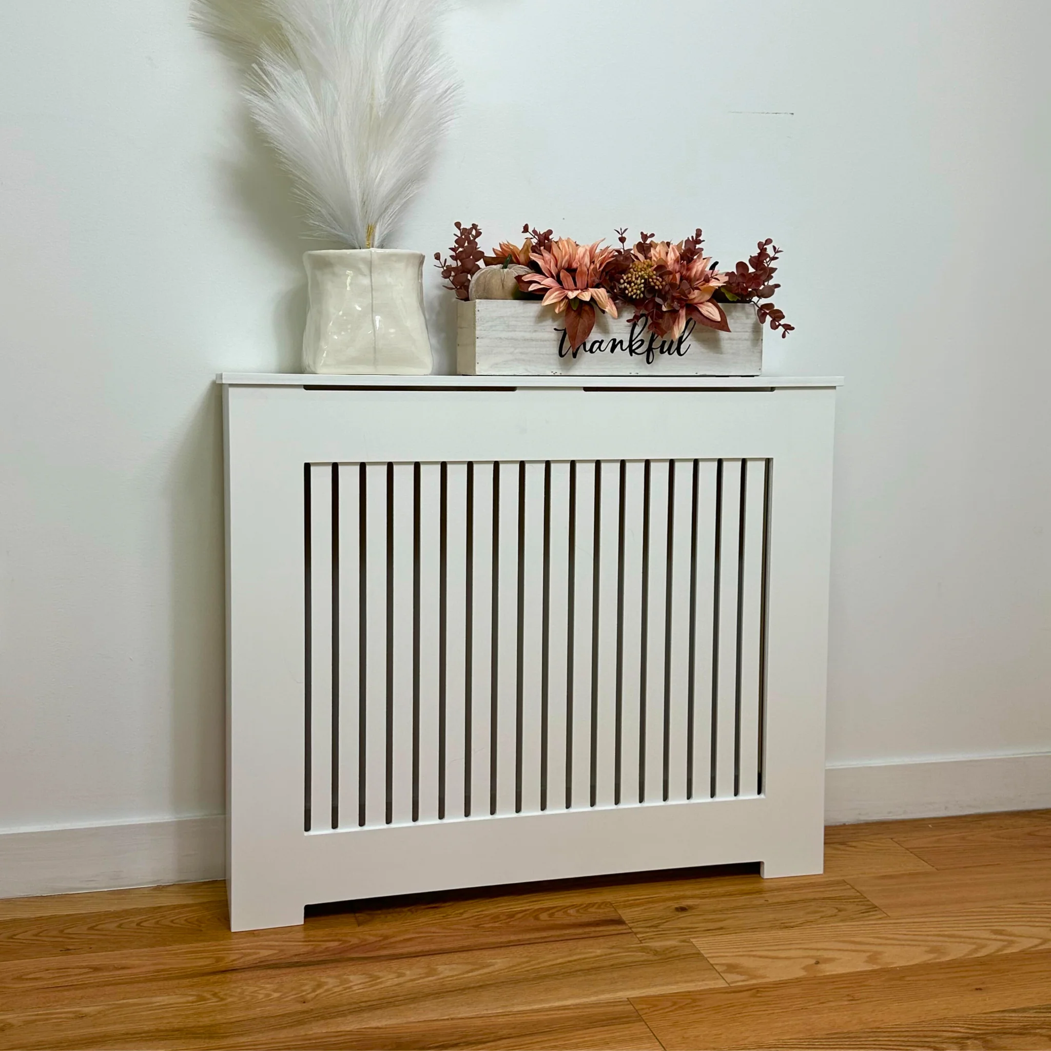 Custom White Radiator Cover NYC - STELLA Modern Heat Cabinet - Image 15