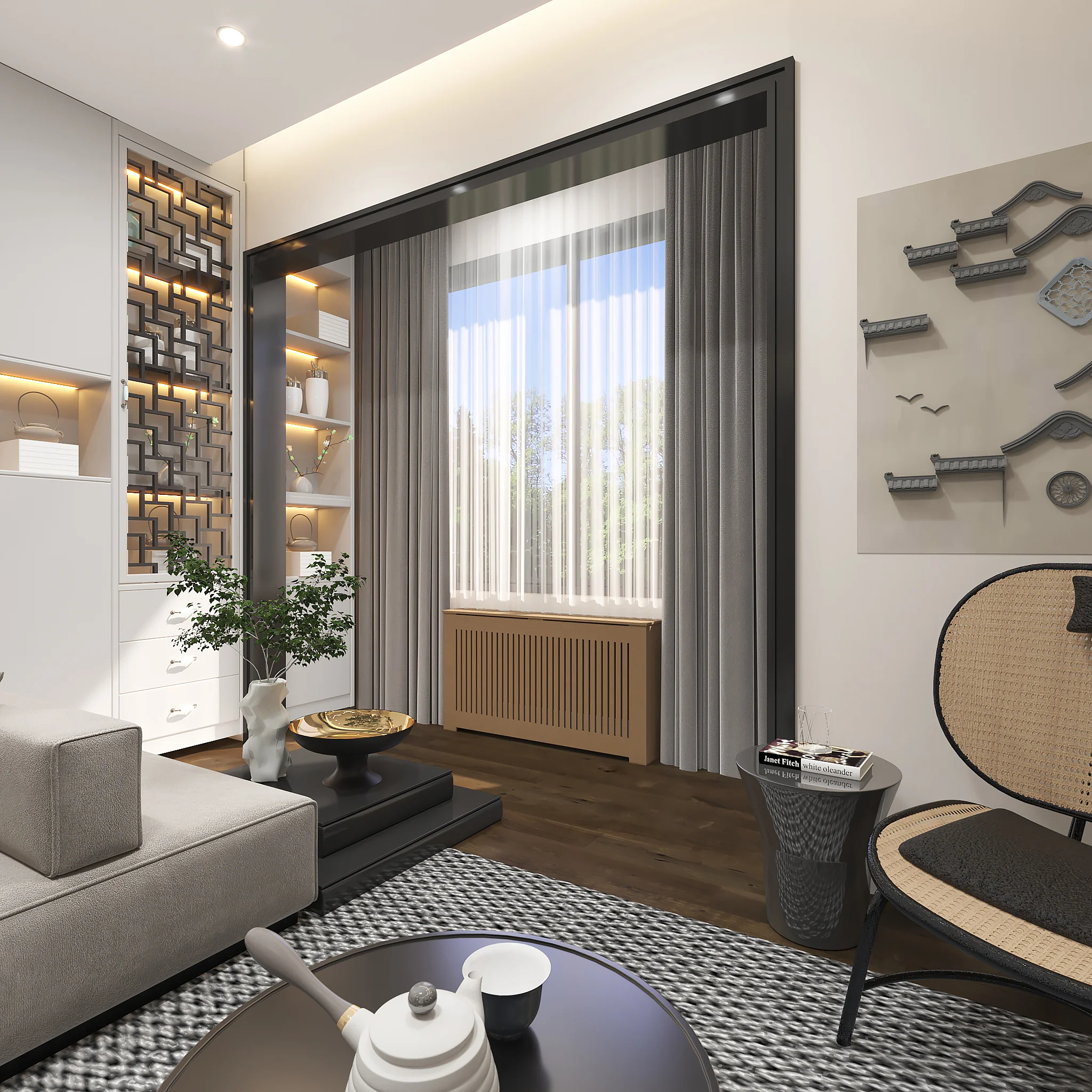 AURORA Modern Unfinished Radiator Cover Cabinet - Made in NY - Image 6