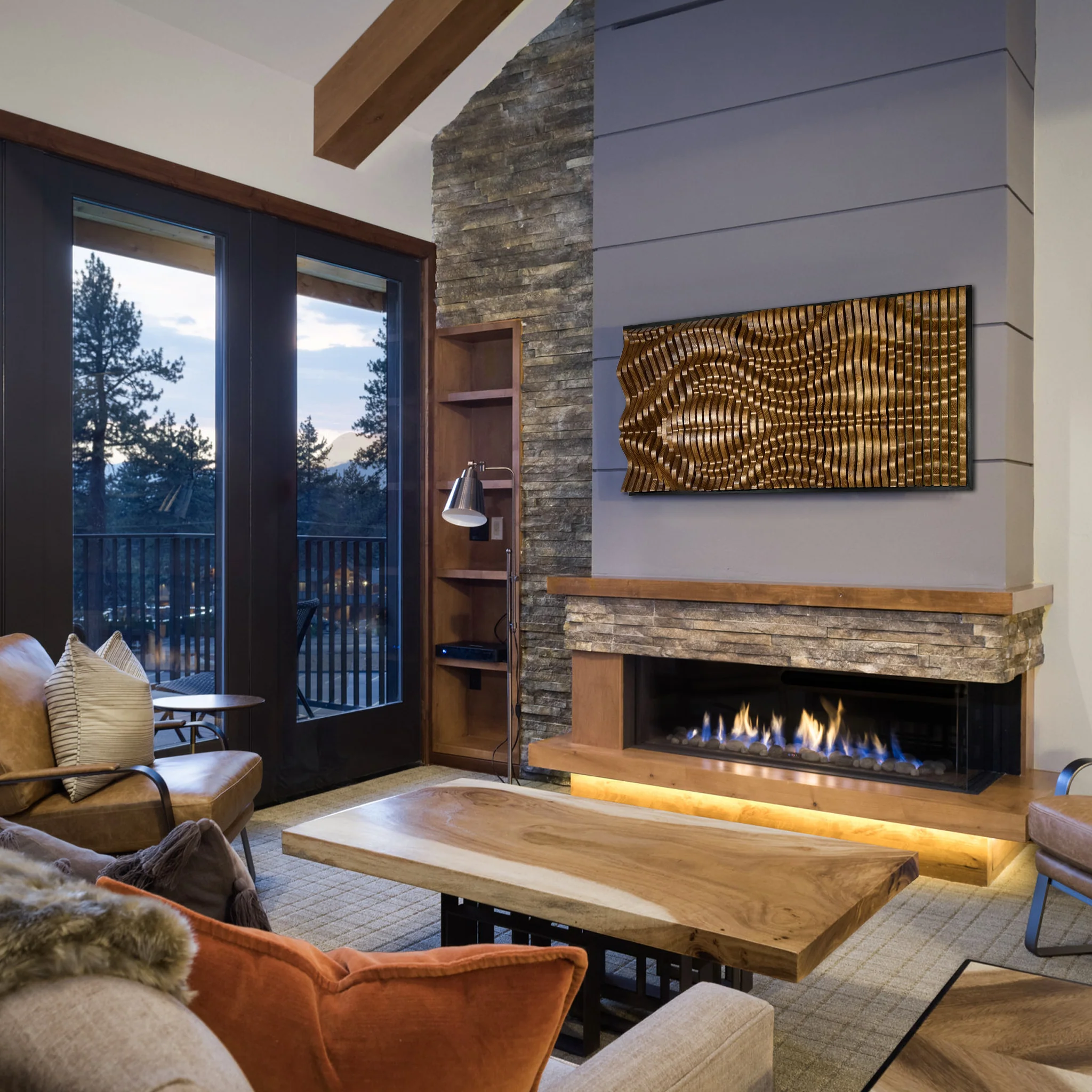 GOLIATHUS Wood Wall Art, Acoustic Wall Art Panel, Solid Wood - Image 6