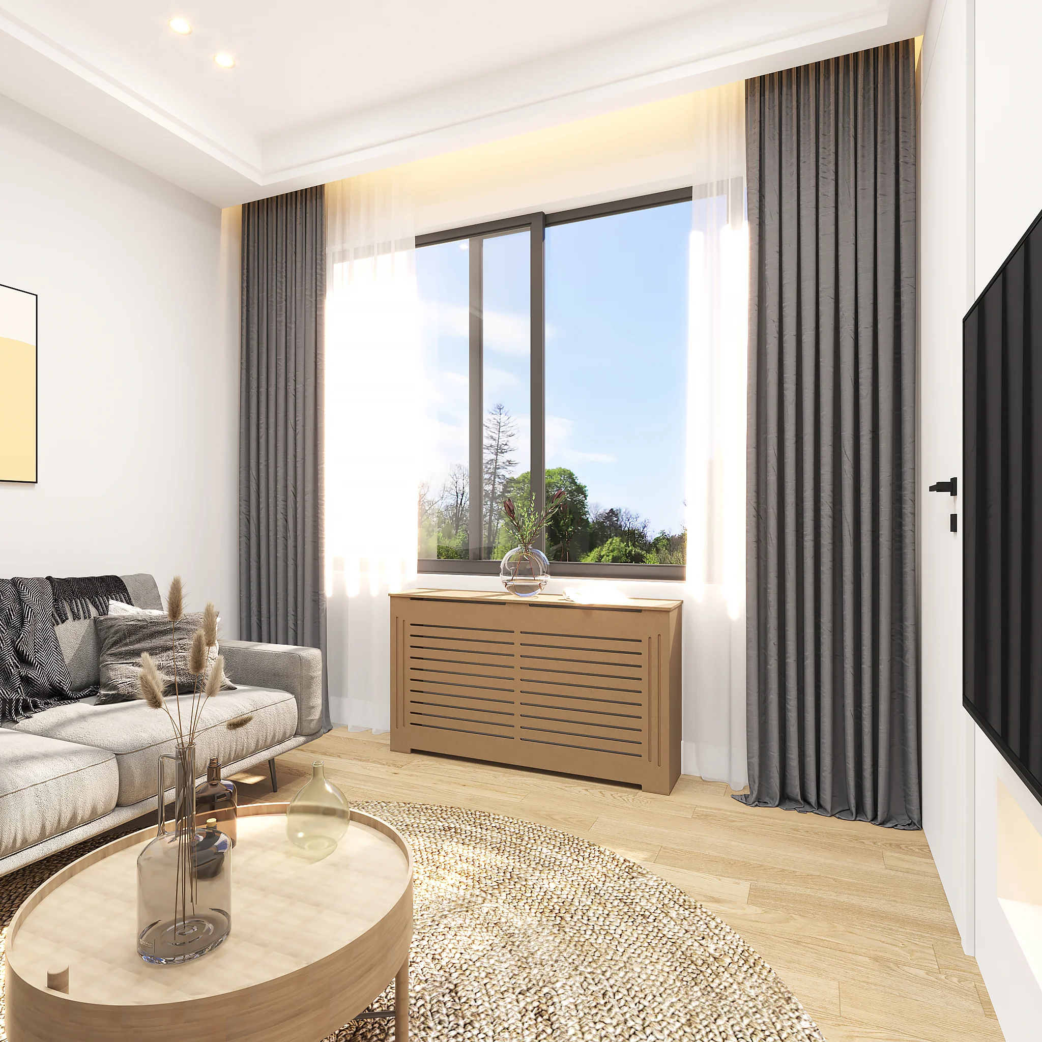 Julia Custom Unfinished Radiator Cover Cabinet for NYC Homes - Image 3