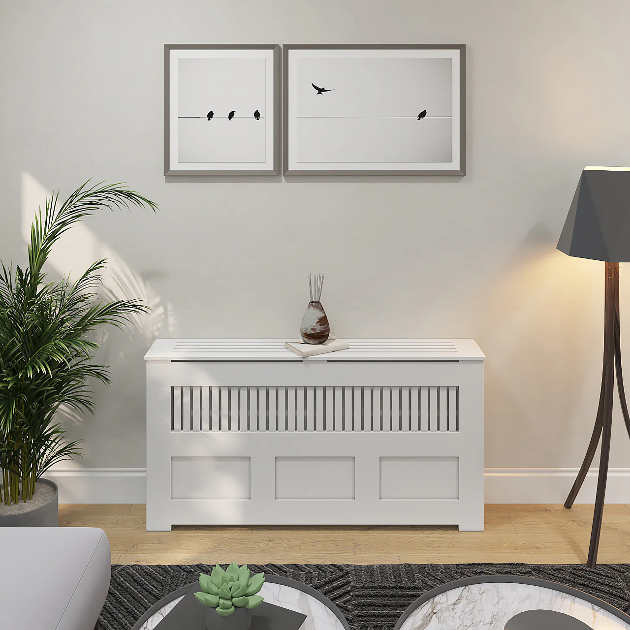 MANHATTAN Radiator Cover, NYC White Finish Heating Solutions - Image 5