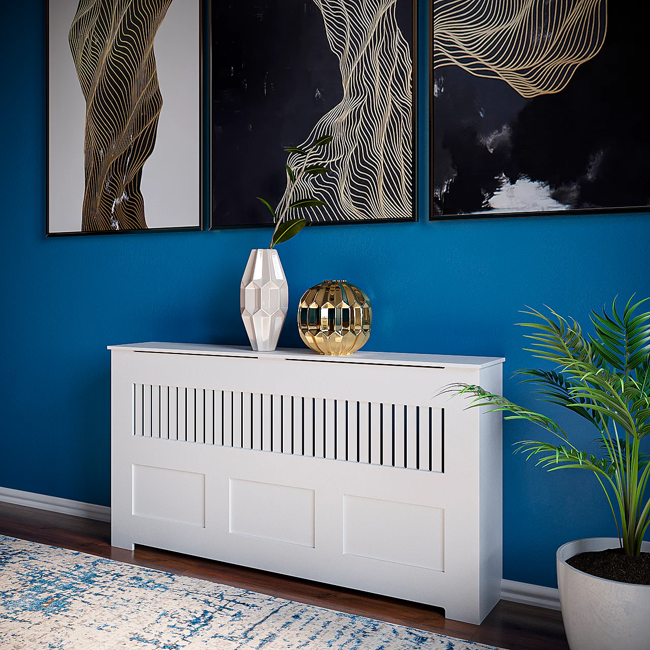 MANHATTAN Radiator Cover, NYC White Finish Heating Solutions - Image 6