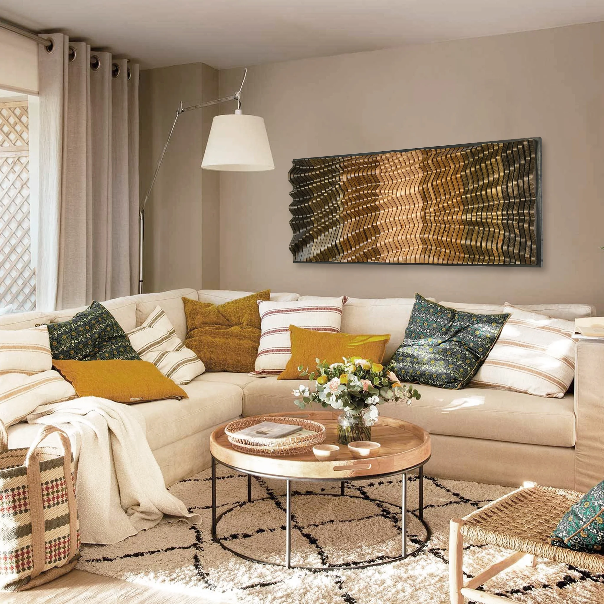 Solid Wood Acoustic Wall Art for Elegant Interiors | ENIGMA - Image 4