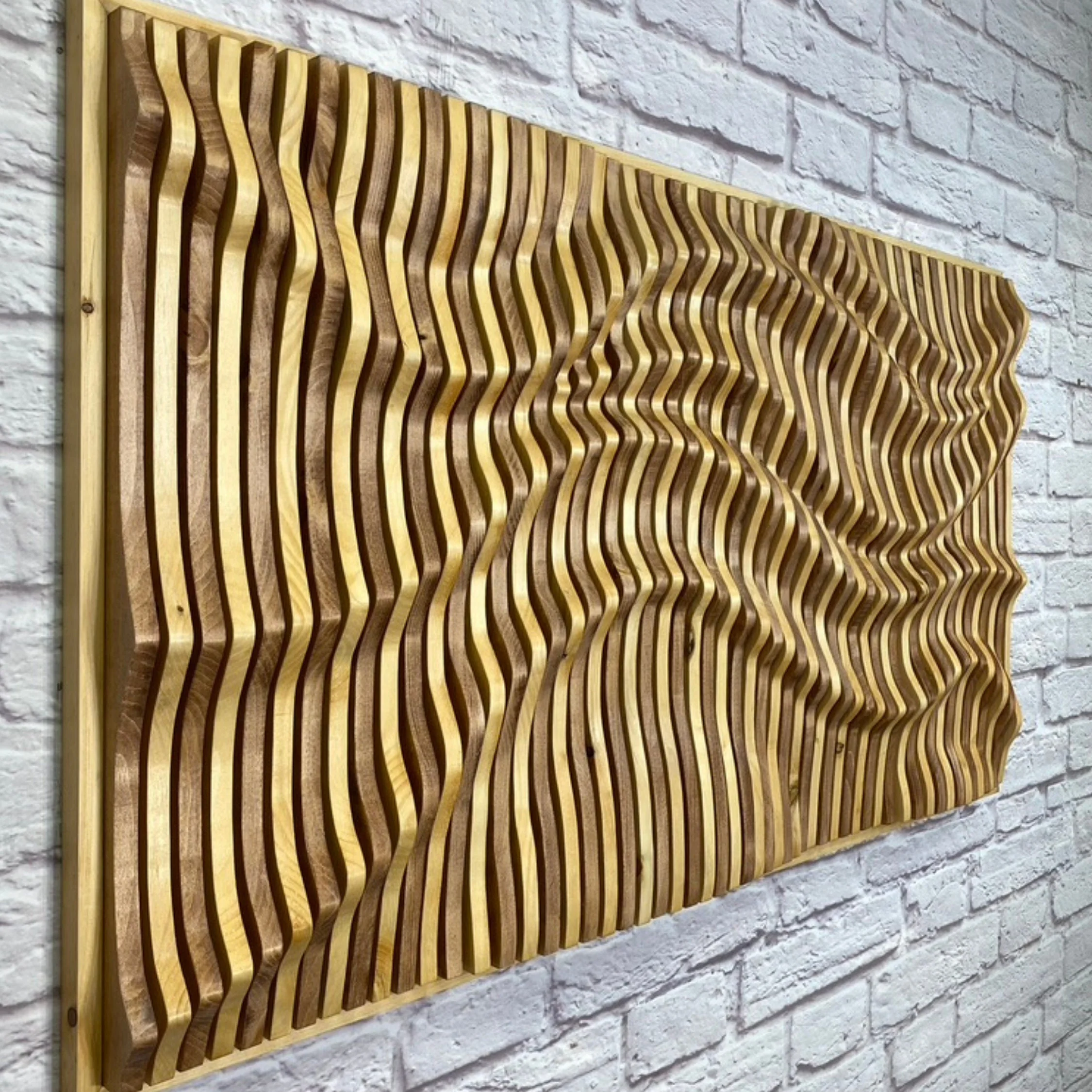 ALEXIA Parametric Wood Art - 100% Wood Wall Art Decor - Image 4