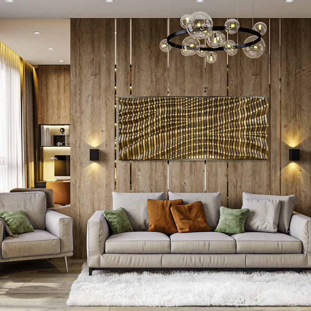 Solid Wood Acoustic Wall Art - Handcrafted BORDEAUX Panels - Image 5