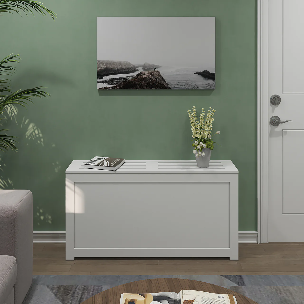 Shaker Custom PTAC Cover Cabinet in NYC – Handcrafted - Image 4