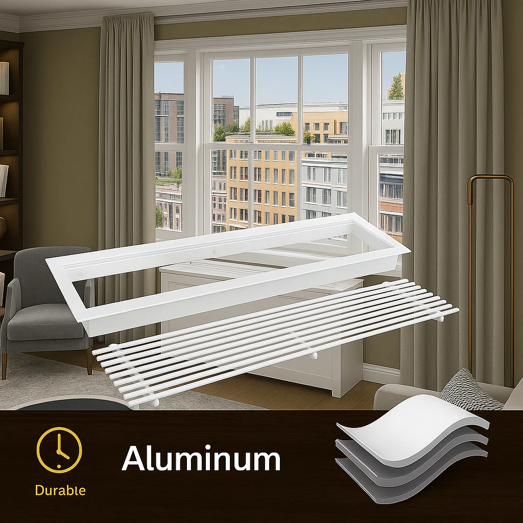 Custom PTAC HVAC Cover Cabinet with Metal Grille in NYC - Image 5