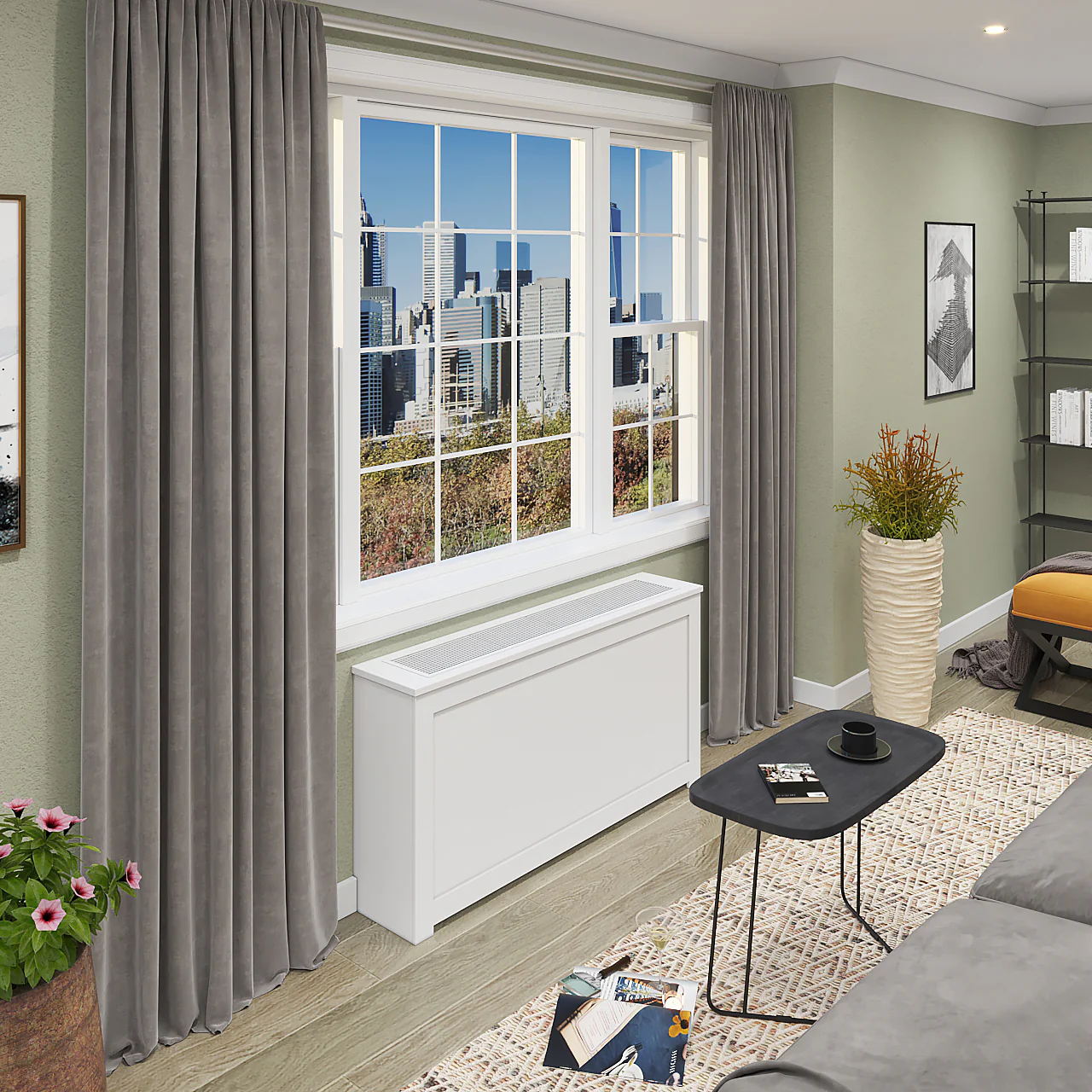 Custom PTAC HVAC Cover Cabinet with Metal Grille in NYC - Image 6