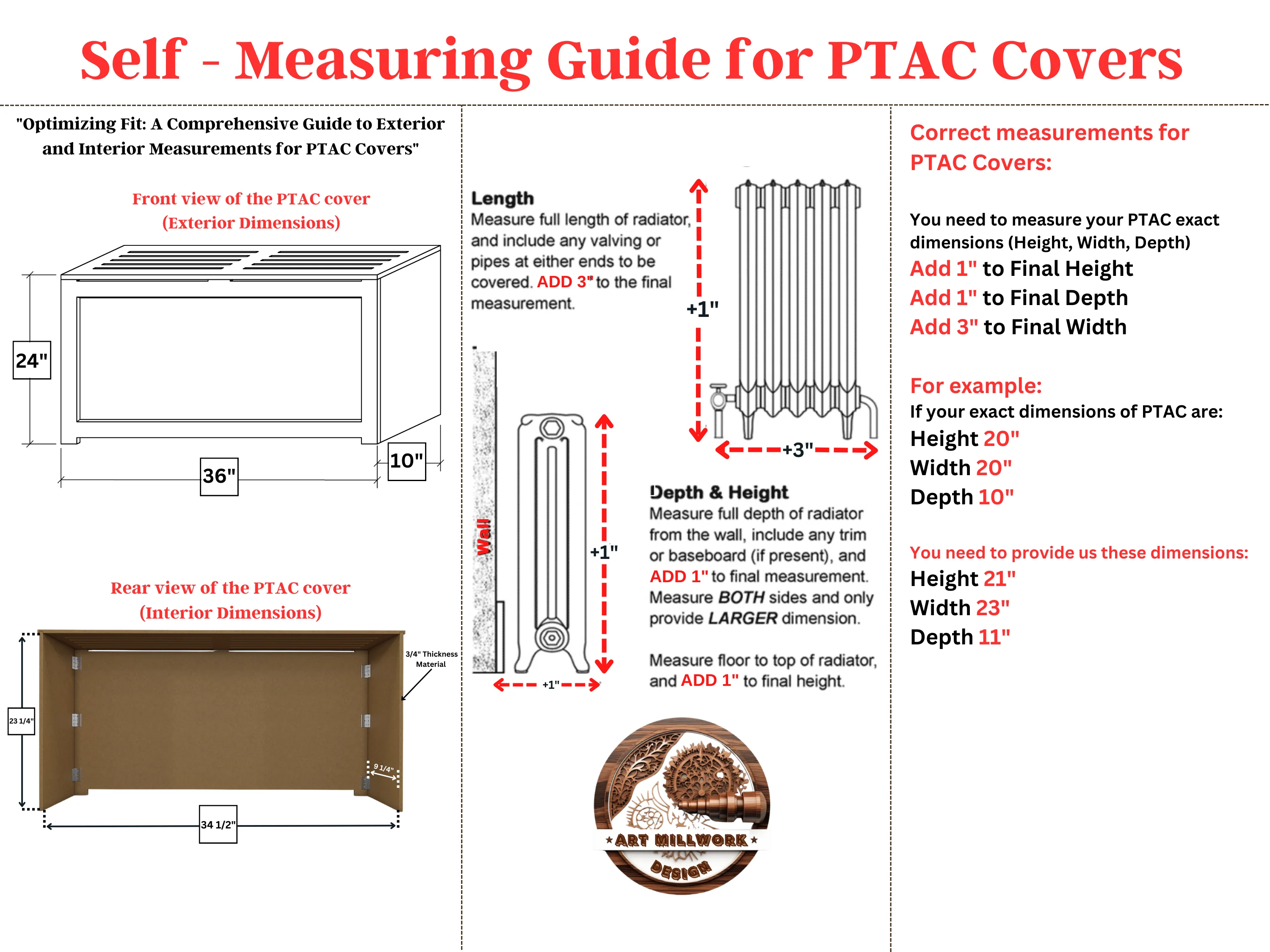 Custom PTAC HVAC Cover Cabinet with Metal Grille in NYC - Image 7