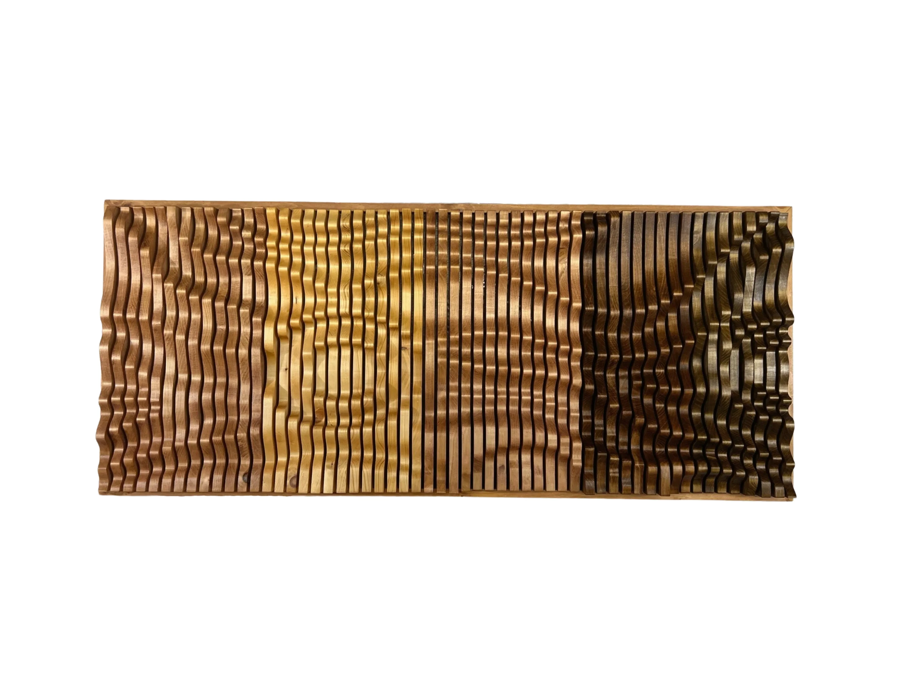 SUNRISE Parametric Wall Art, 100% Solid Wood Acoustic Design - Image 4