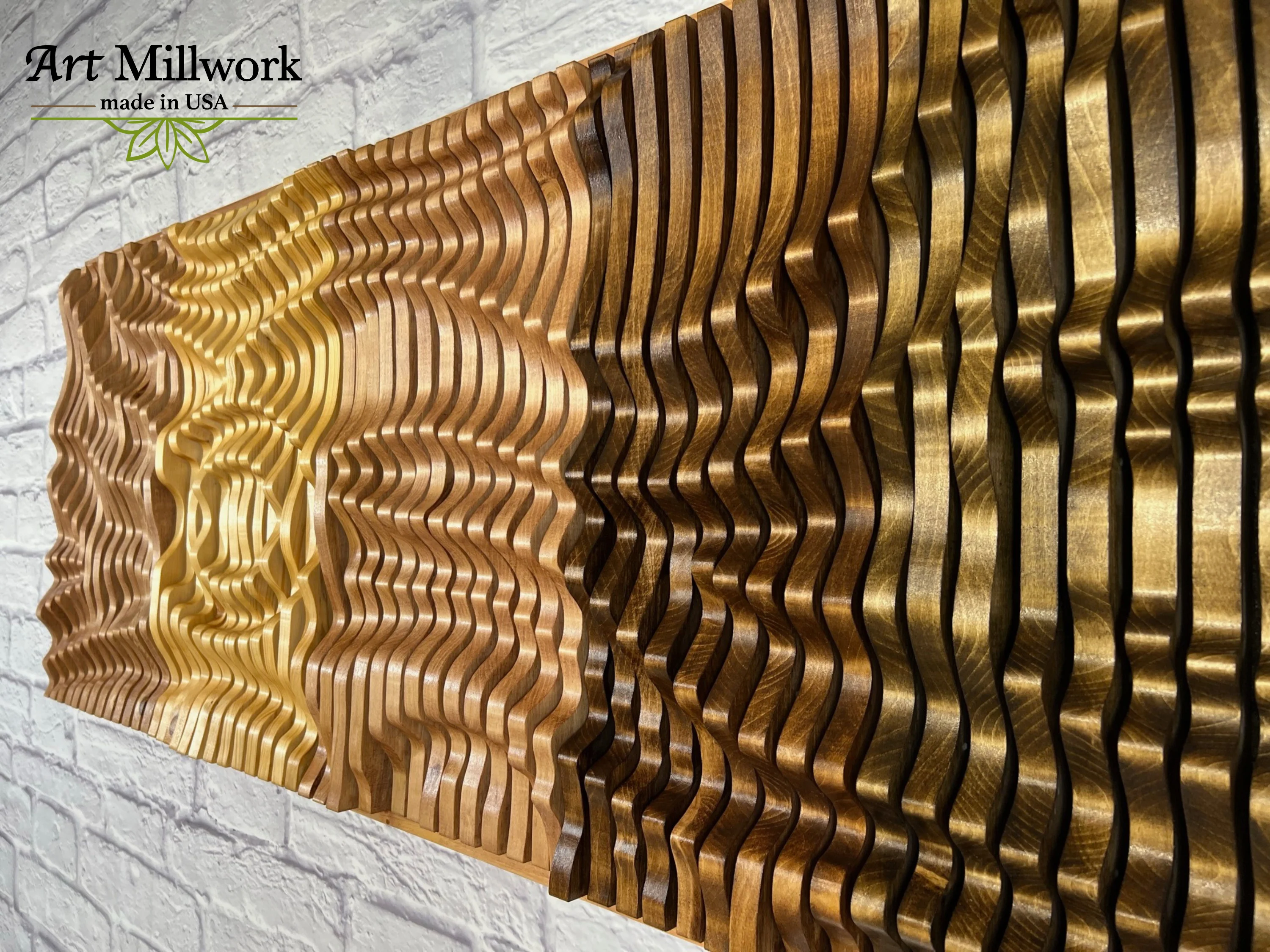 SUNRISE Parametric Wall Art, 100% Solid Wood Acoustic Design - Image 6