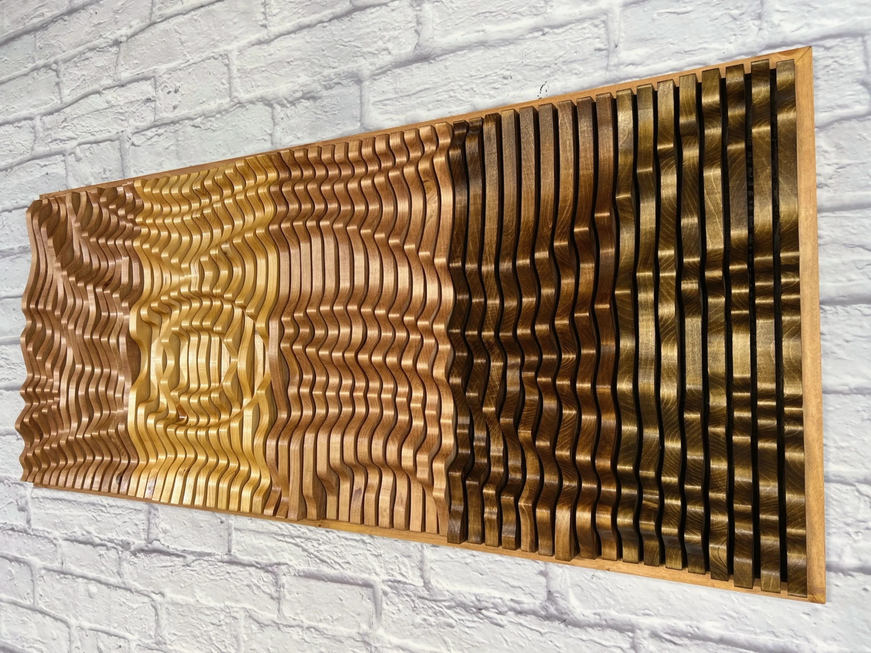 SUNRISE Parametric Wall Art, 100% Solid Wood Acoustic Design - Image 8