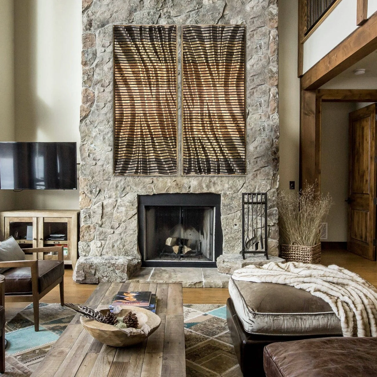 QUARRY Wood Wall Art - Parametric Wall Panels | Set of 2 - Image 3