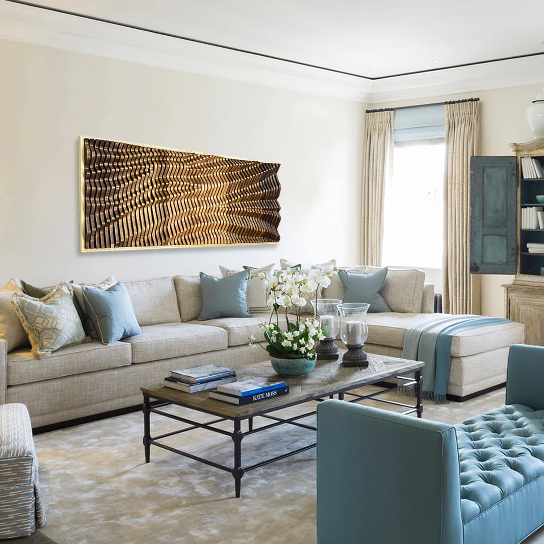 AURA Parametric Wall Art - Unique Acoustic Wood Wall Panel - Image 3