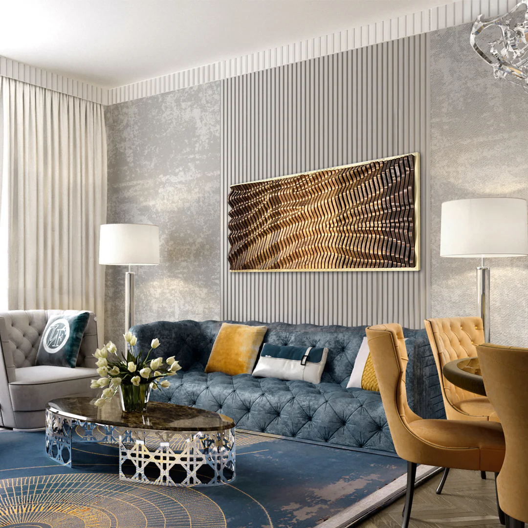 AURA Parametric Wall Art - Unique Acoustic Wood Wall Panel - Image 4