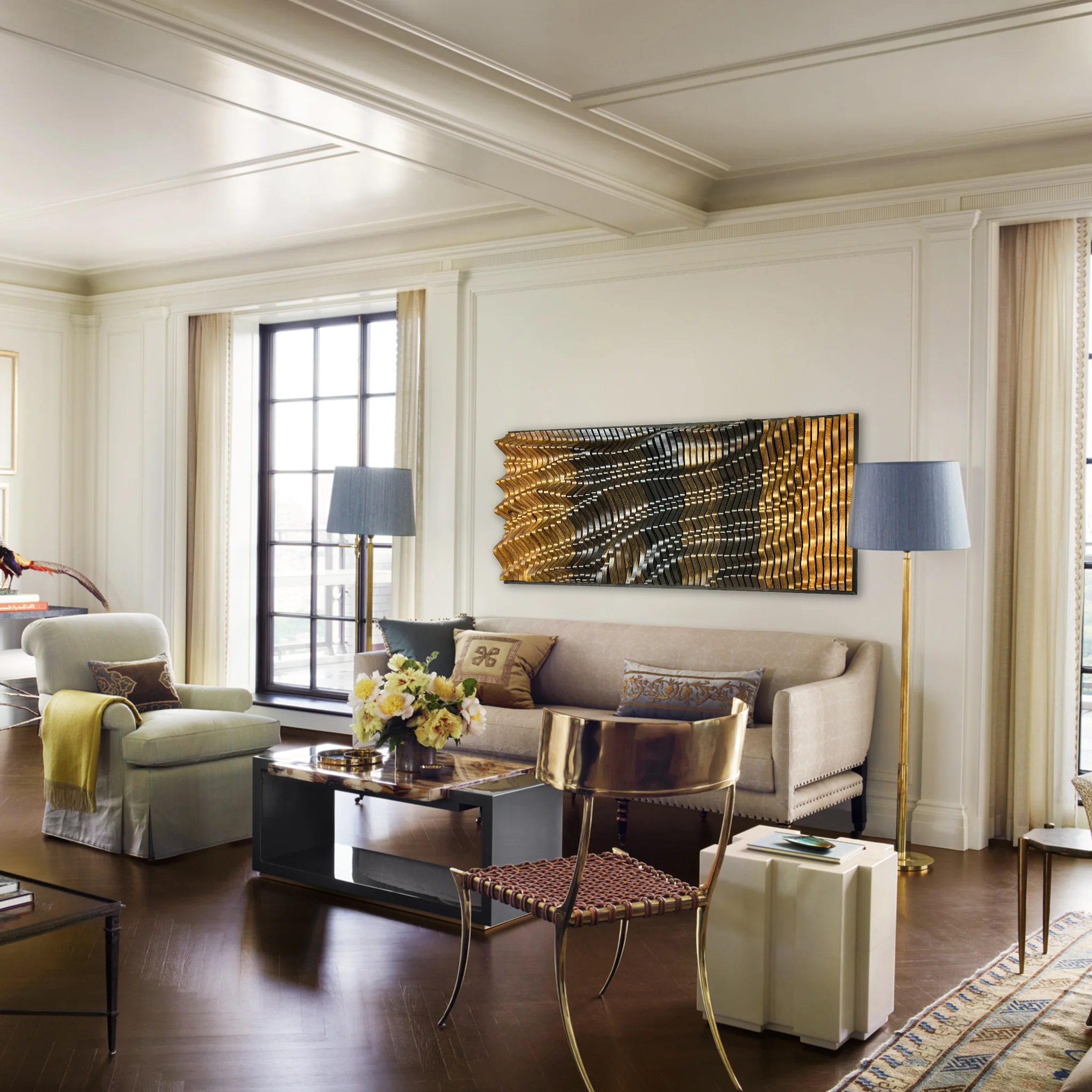 ECLIPSE Wall Art – Parametric Wood Wall Art | Handmade Panel - Image 3